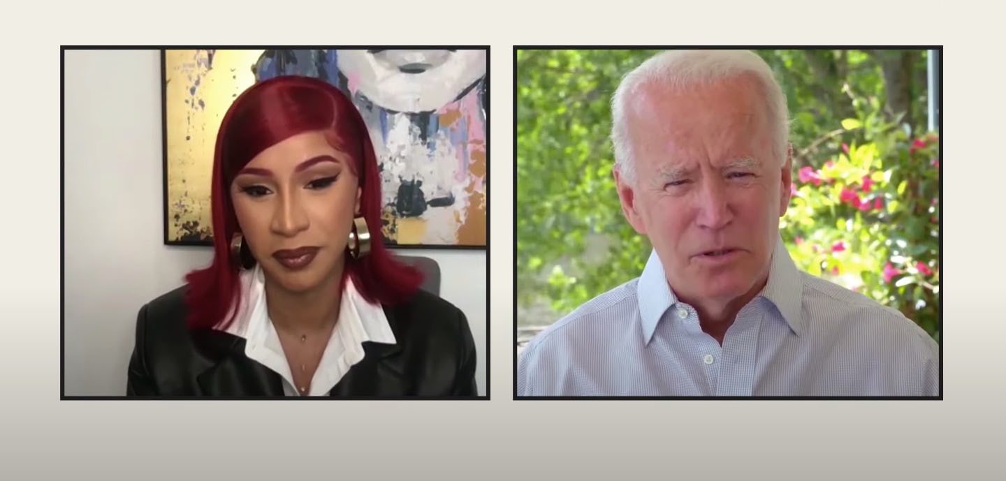 Cardi B & Joe Biden Talk About Healthcare & Police Brutality — VIDEO