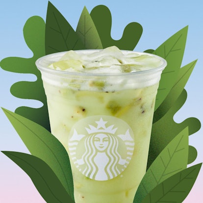 Starbucks' new Star Drink adds coconut milk to its Kiwi Starfruit Refresher. 