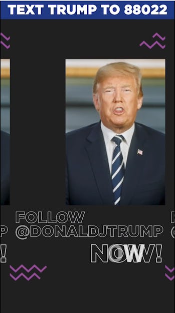 President Trump has created an official account on Triller.