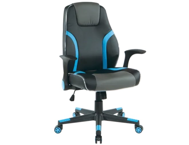 Kids Delenn LED Gaming Chair in Blue