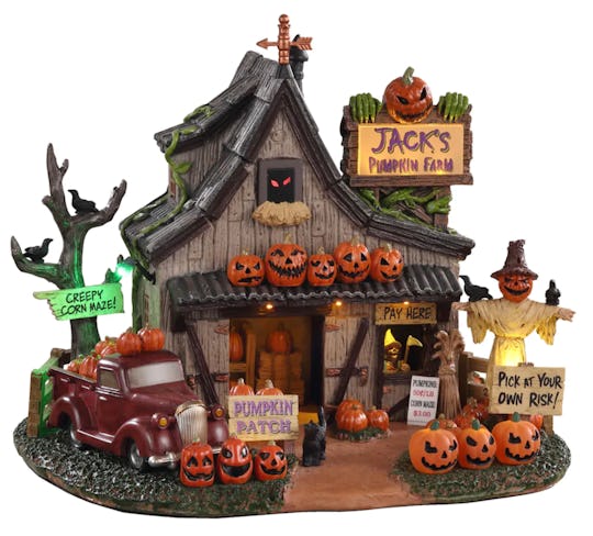 An image of a ceramic pumpkin patch full of jack-o-lanterns.