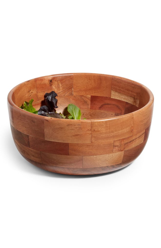 Medium Wood Serving Bowl