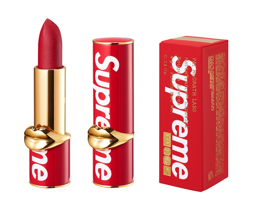 MatteTrance Lipstick in Supreme from Supreme x Pat McGrath Labs collab.