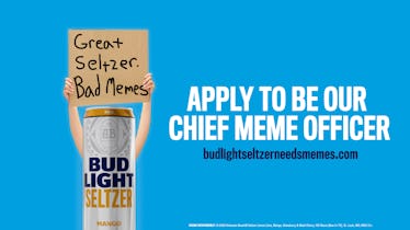 Here's how to apply for Bud Light's Chief Meme Officer job.