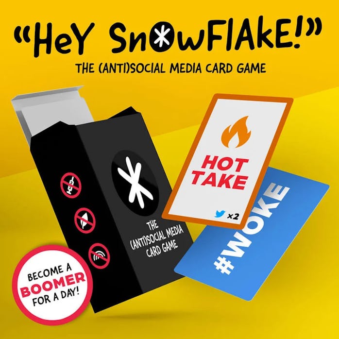 "The (Anti)Social Media Card Game" is an AI-generated game concept.