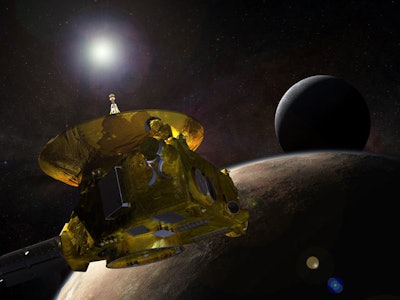 NASA's New Horizons captured close-up images of Pluto.