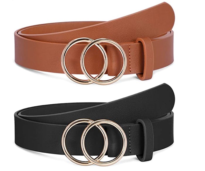 Faux Leather Belt (2-Pack)