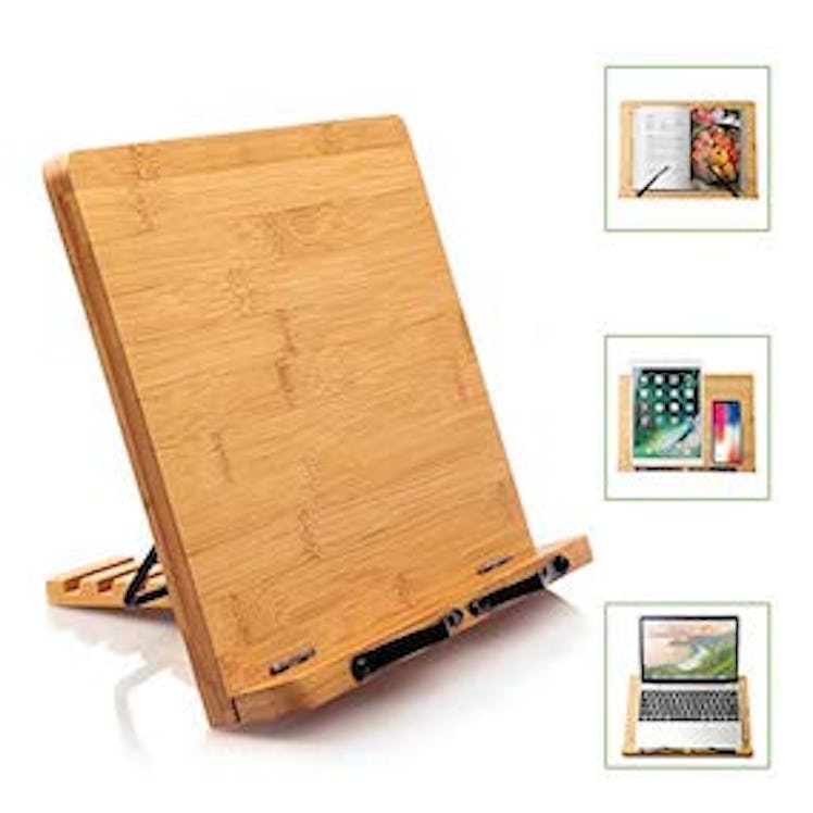 Pipishell Bamboo Book Stand 