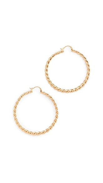 Tory Burch Torsade Hoop Earrings