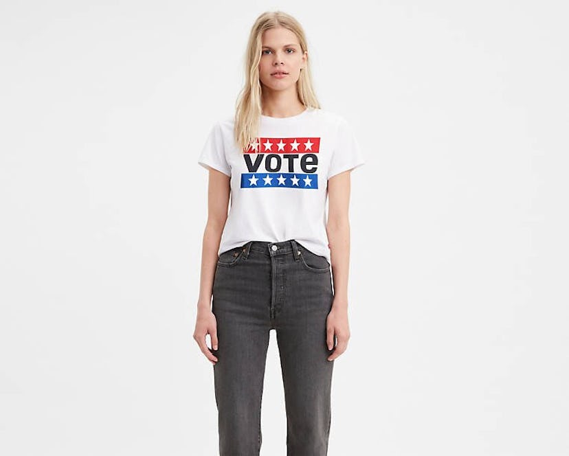 Levi's® X Vote Cropped Surf Tee Shirt