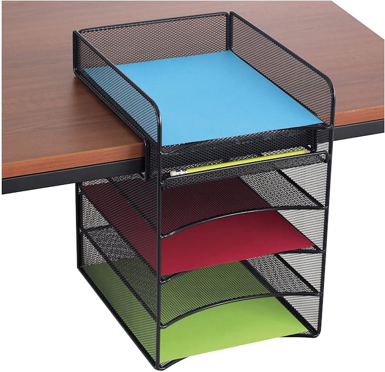  Safco Products Onyx Mesh 5-Tray Underdesk Tray