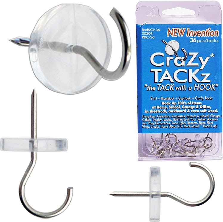 Crazy TACKz Push Pin Hooks 