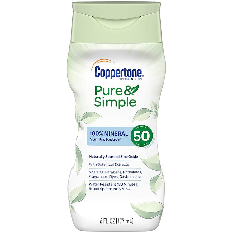 Coppertone Pure & Simple SPF 50 Sunscreen Lotion 