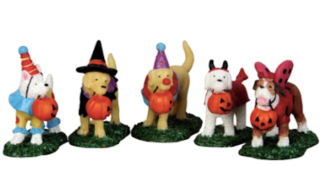 Lemax Spooky Town Trick-Or-Treating Dogs Set