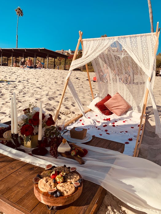 The Picnic Collective's "Bliss" package includes an intimate set-up on the beach for your and your S...