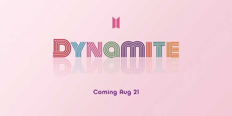 BTS’ new single is called “Dynamite” on Aug. 21.