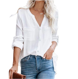 Hiistandd Button Down Blouse