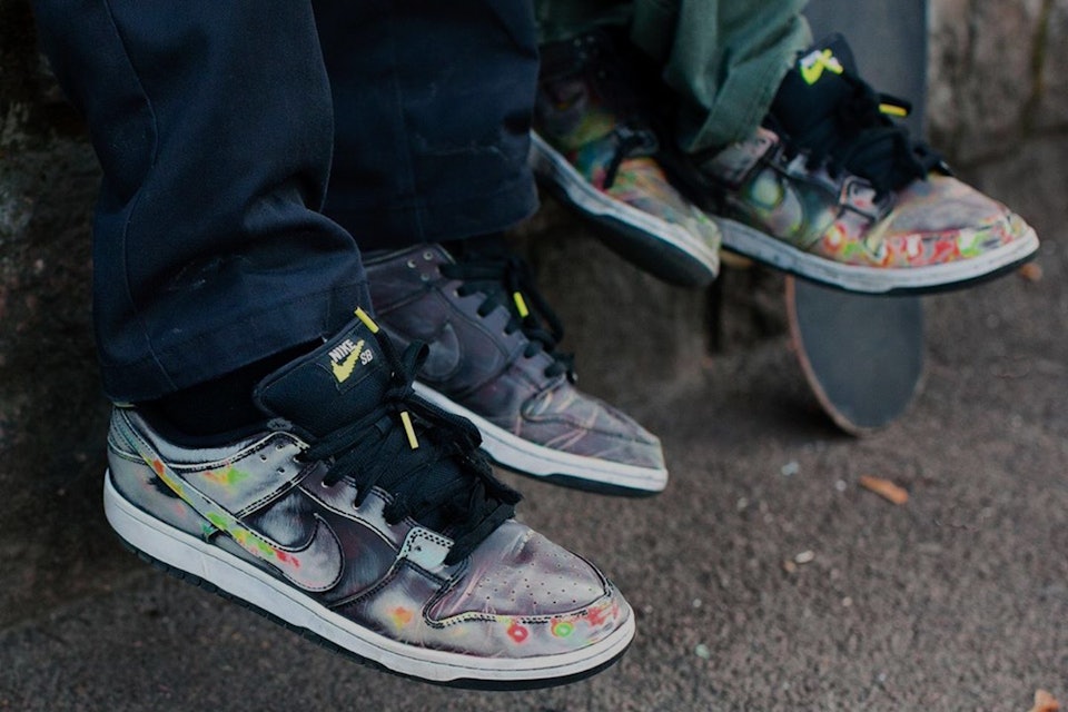 Nike's Civilist SB Dunk can color while wear them