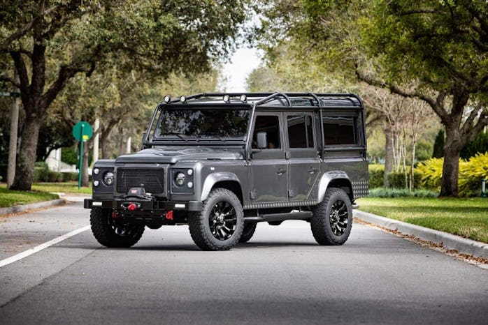 An electric Defender Land Rover from ECD.