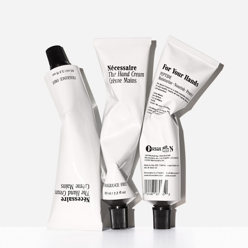 Nécessaire's new The Hand Cream is a peptide-rich moisturizer to use between hand washings