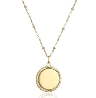 Fossil Stainless Steel Gold-Tone Pendant Necklace