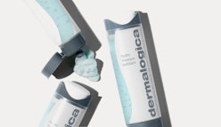 Dermalogica's Hydro Masque Exfoliant tube and texture shot.