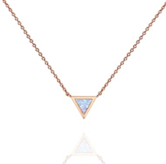 PAVOI Gold Triangle Opal Necklace