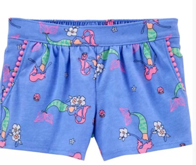 Mermaid Pom Pom Shorts