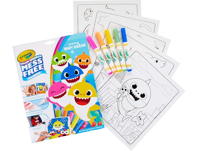 Crayola Baby Shark Color Wonder Mess Free Coloring