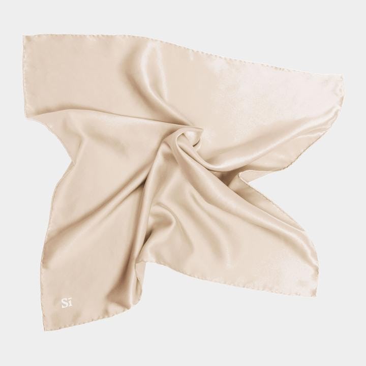 シシクイ theshishikui SILK SCARF CAP/ BEIGE（4G Wool and