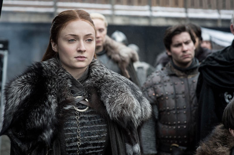 Sophie Turner Has Sansa's Throne From 'Game Of Thrones' (via HBO press site)