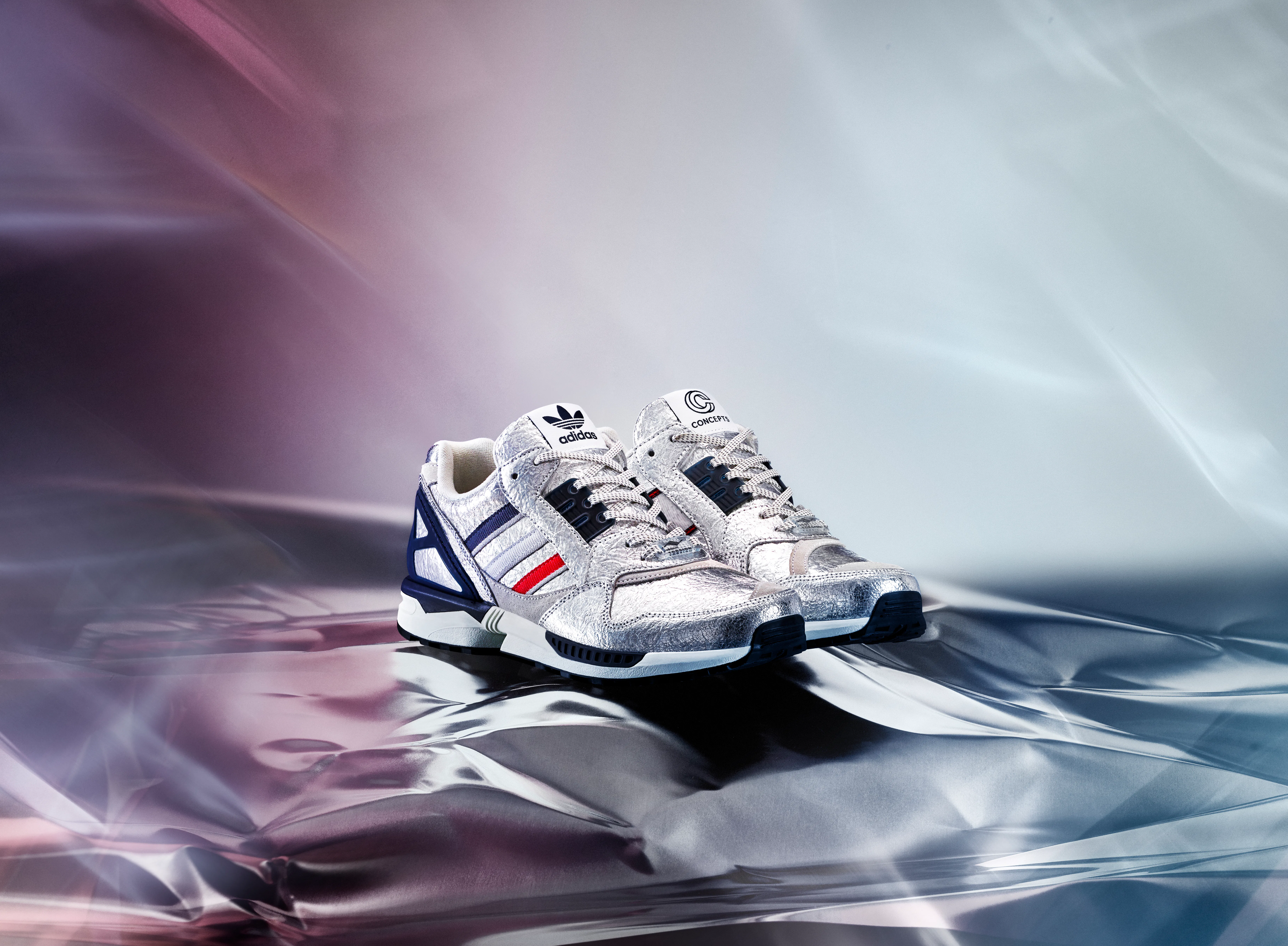 Adidas wraps its ZX-9000 sneaker in a thermal blanket for the