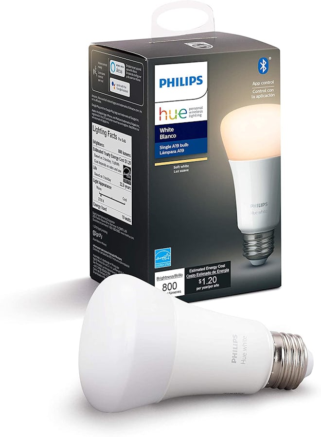 Philips Hue White A19 LED Smart Bulb