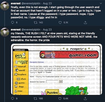 Neopets Twitter screengrab 3