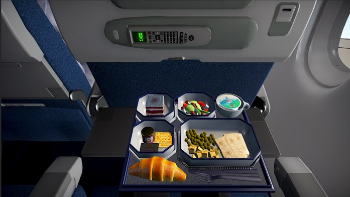 Ahh, dry, tasteless airplane food!