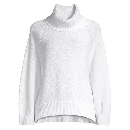 Cutout Detail Turtleneck Sweater