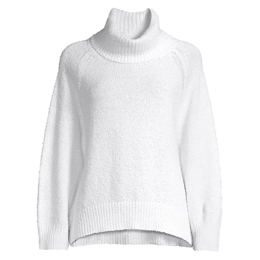 Cutout Detail Turtleneck Sweater