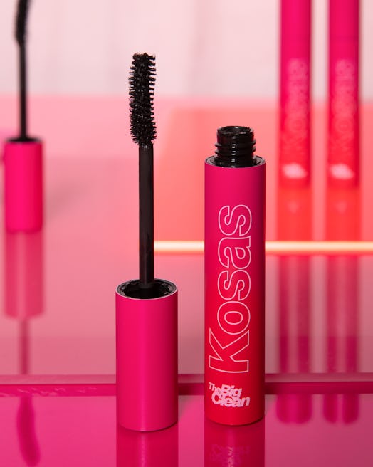 Kosas' new The Big Clean Mascara in tube with wand and formula.