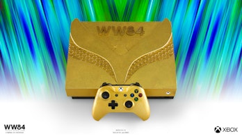 A golden Xbox One X.