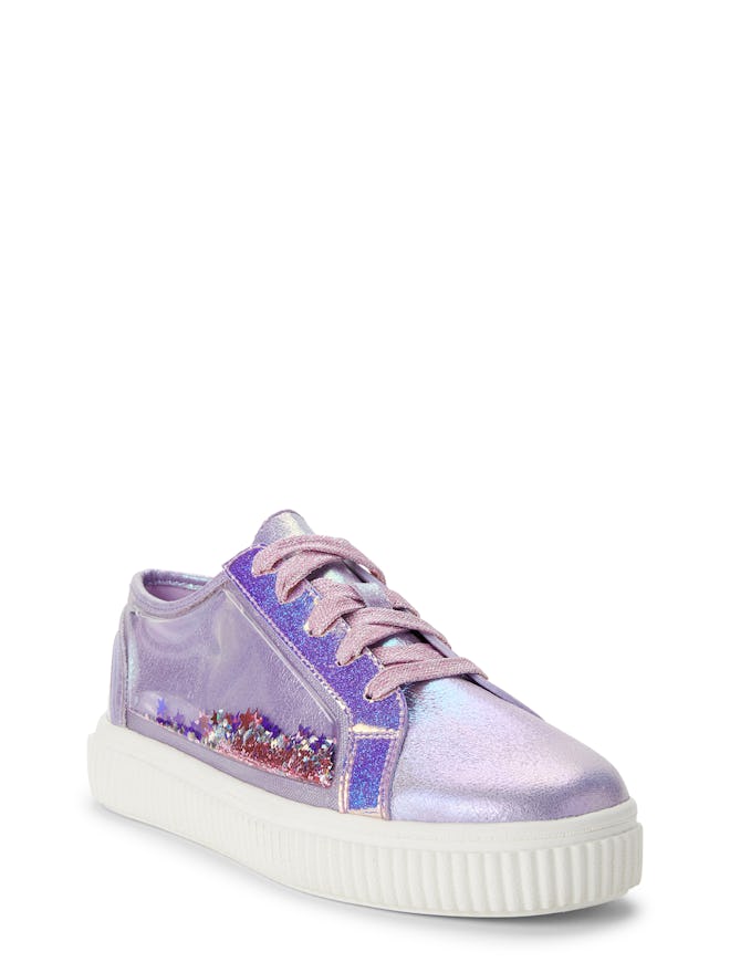 Wonder Nation Confetti Party Low-Top Court Sneaker