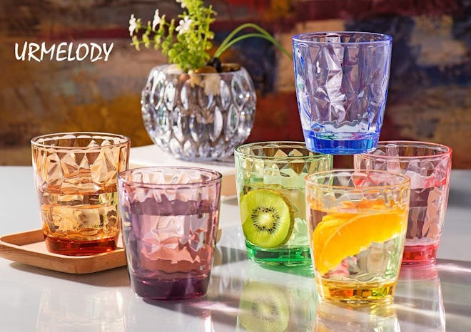Urmelody Acrylic Drinking Glasses (6-Pack)