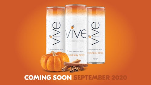 VIVE's new pumpkin spice hard seltzer is coming in September 2020