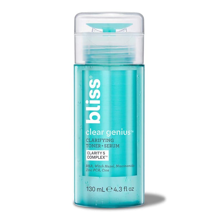 bliss clear genius clarifying toner and serum is the best witch hazel toner serum hybrid