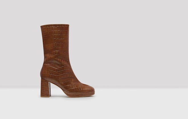 Carlota Clay Croc Leather Boots
