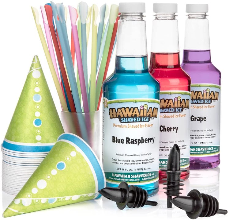 Hawaiian Shaved Ice Syrup & Accessories