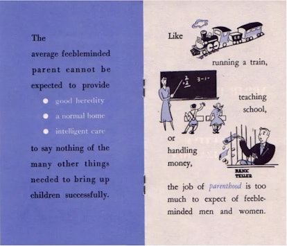 A pamphlet extolling the benefit of selective sterilization published by the Human Betterment League...