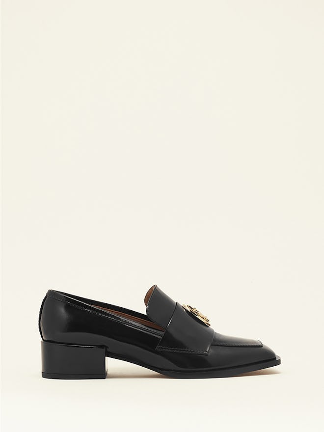 Nono Loafer in black brushed calfskin