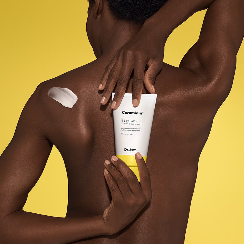 Dr. Jart+'s Ceramidin Body Lotion aims to provide hydration without a thick texture and leaving skin...