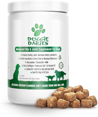 Doggie Dailies Advanced Hip And Joint Supplement For Dogs (225 Count)