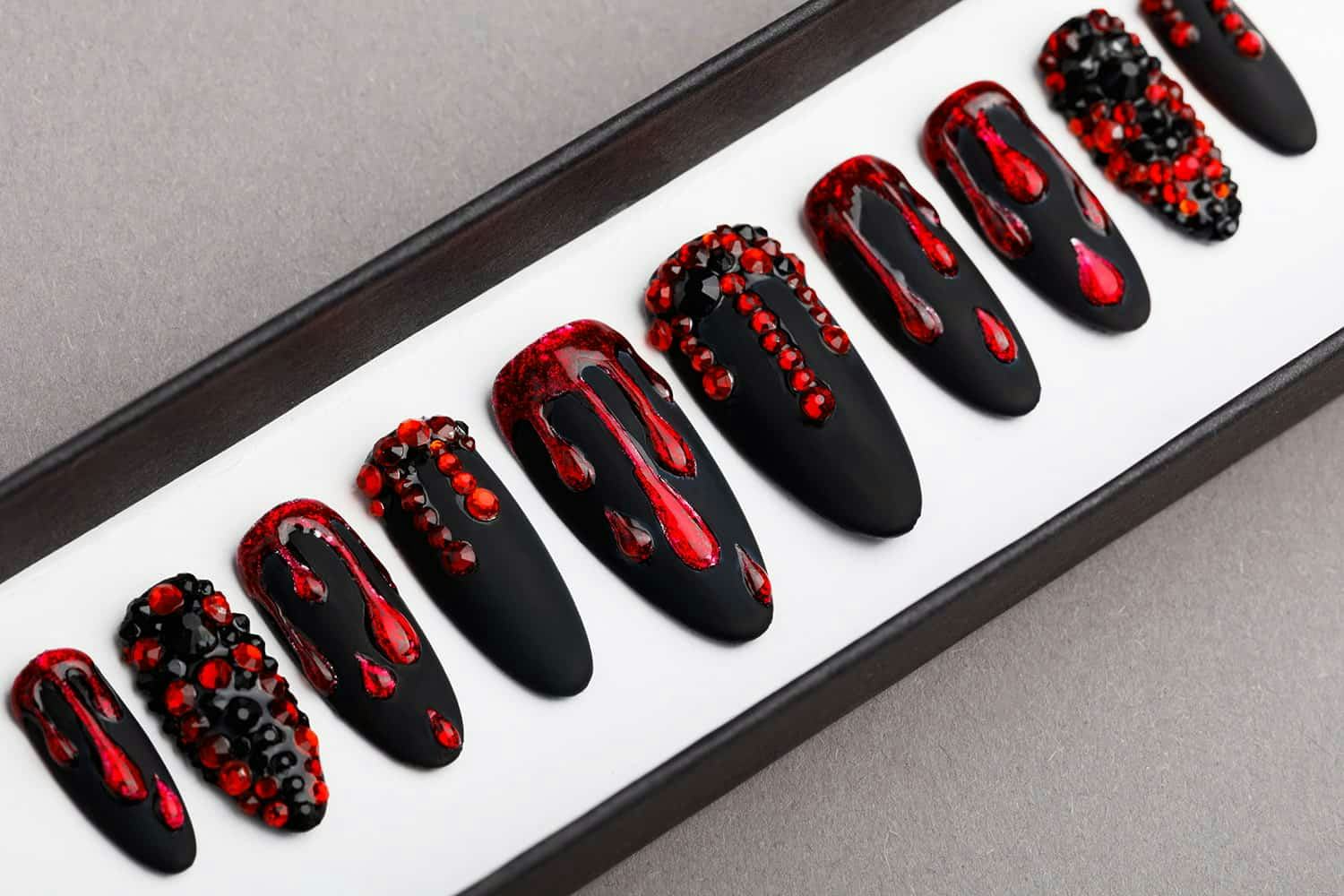 9 Press On Nails For Halloween That Are Quick Easy Appropriately Spooky